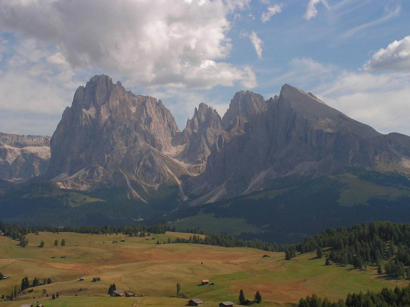 Alpe di Siusi con il Sassolungo